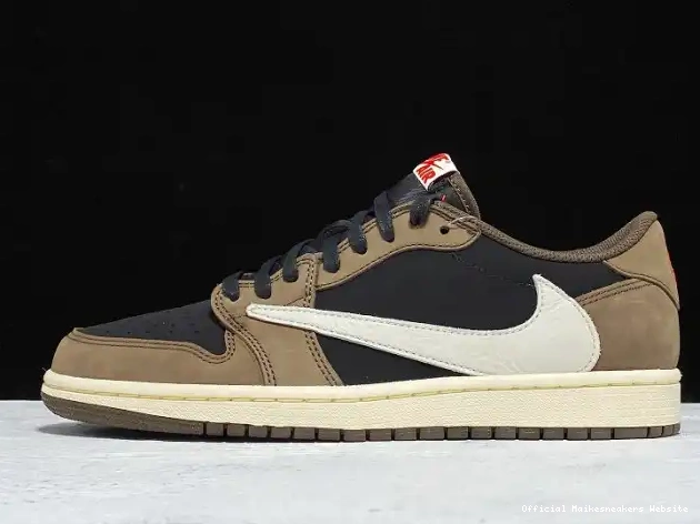 Official Maikesneakers x Dark Mocha Travis CQ4277-001 Low Scott SP Air 1 OG Jordan 0325